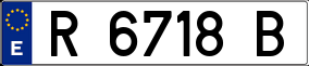 Trailer License Plate